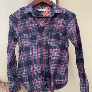 Abercrombie Kids Blue and Pink Button Down Shirt